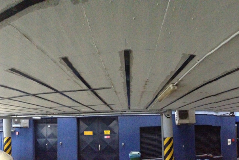 Sanácie / Spevnenie pojazdnej stropnej dosky garáže